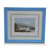 A work \"View of Rolle, Lake Geneva\" signed Loppe and Arnoult fils - Moinat - Prints, Reproductions